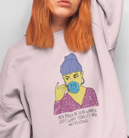 We Need Human Change | Feminist Unisex Sweater